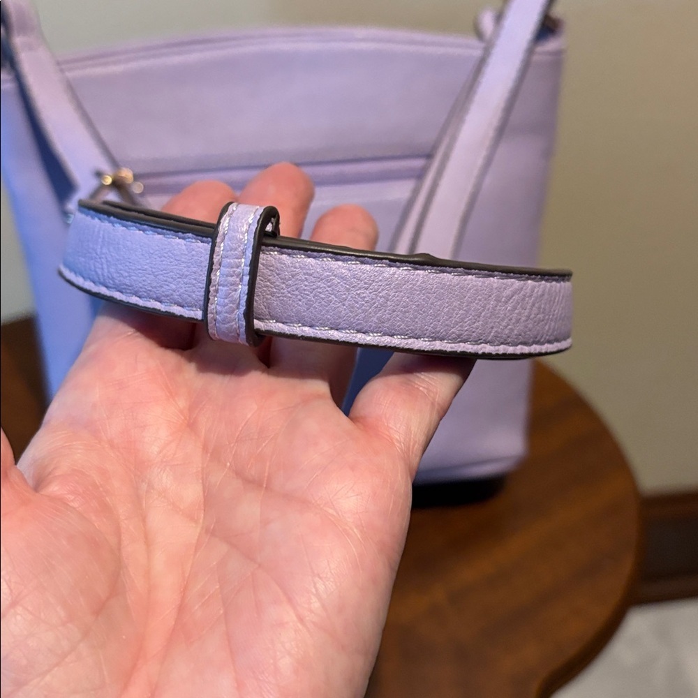 Fashionpuzzle Crossbody Bag shoulder bag convertible vegan leather lavender - Picture 7 of 17